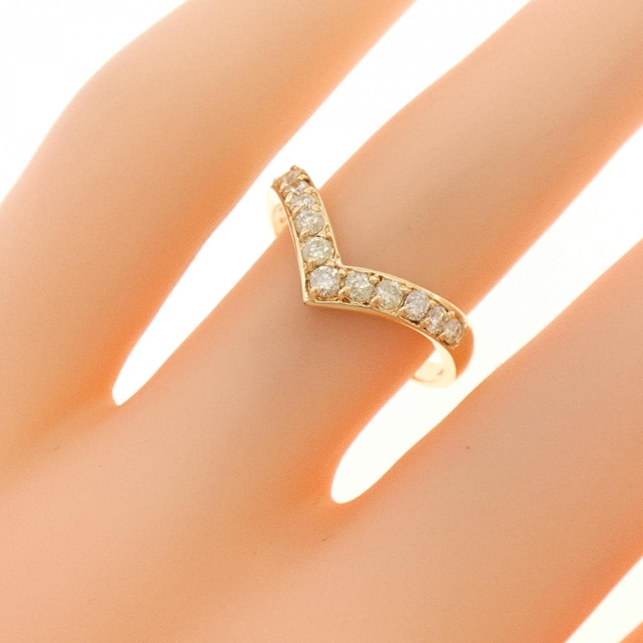 K18YG ダイヤモンド リング 0.30CT