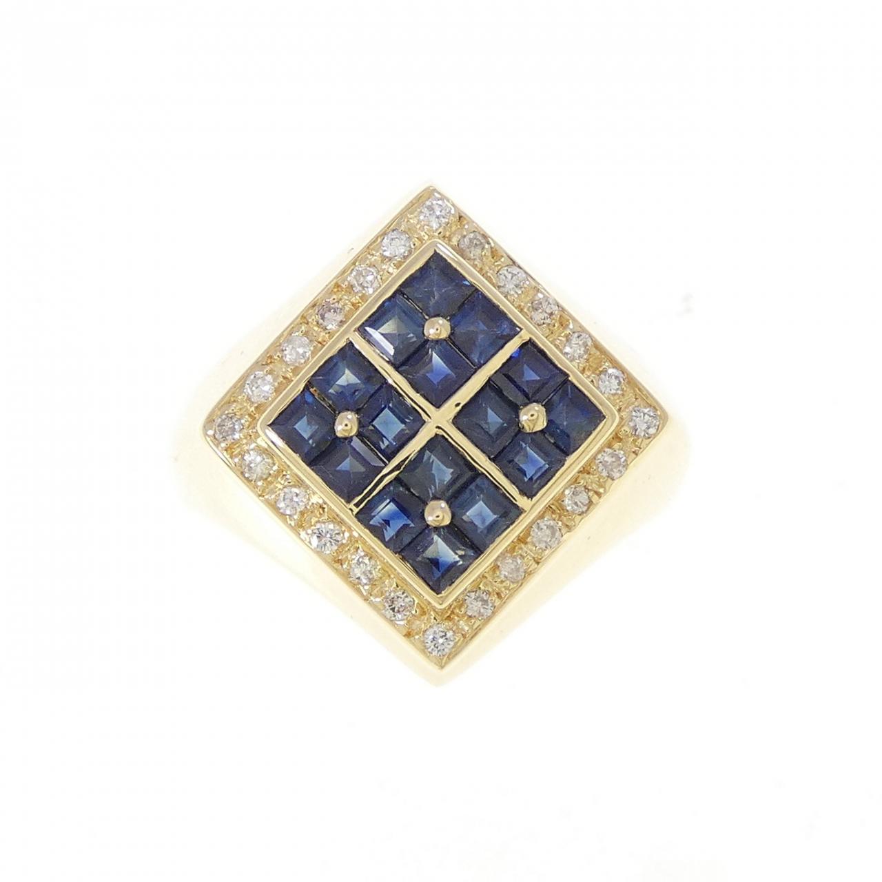 K18YG サファイヤ リング 1.01CT