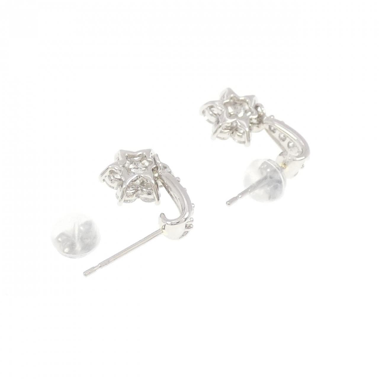 PT900 ダイヤモンド ピアス 1.00CT