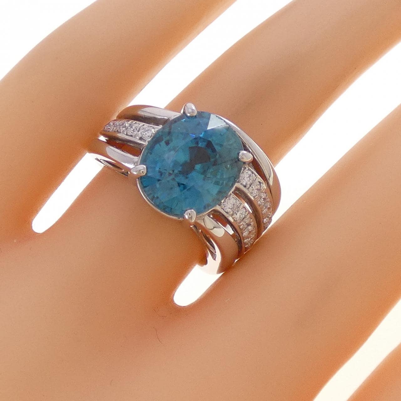 PT900 ジルコン リング 8.65CT