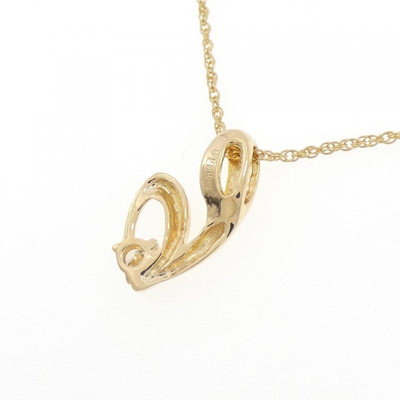 K18YG ダイヤモンド ネックレス 0.10CT