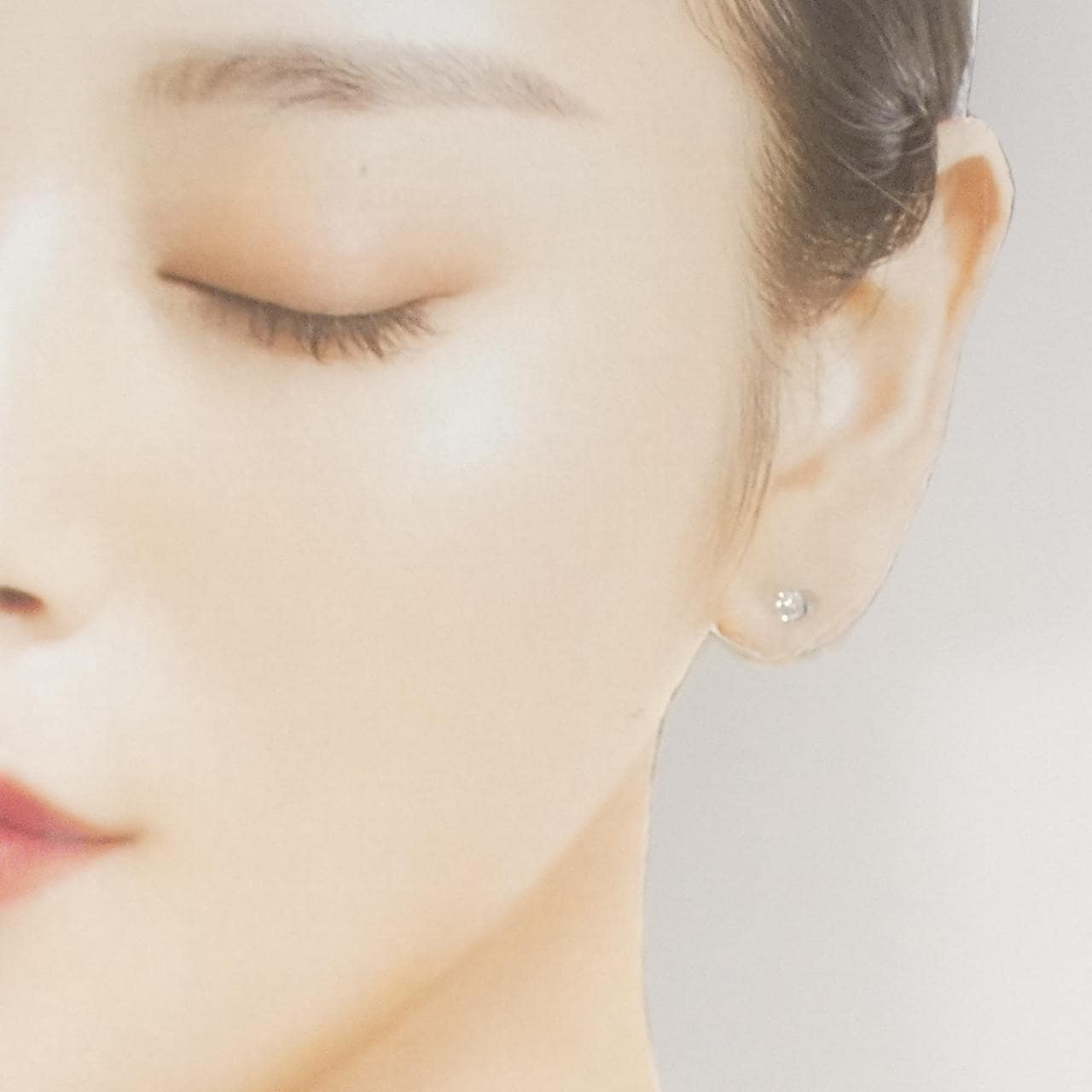 PT900 ソリティア ダイヤモンド ピアス 0.35CT