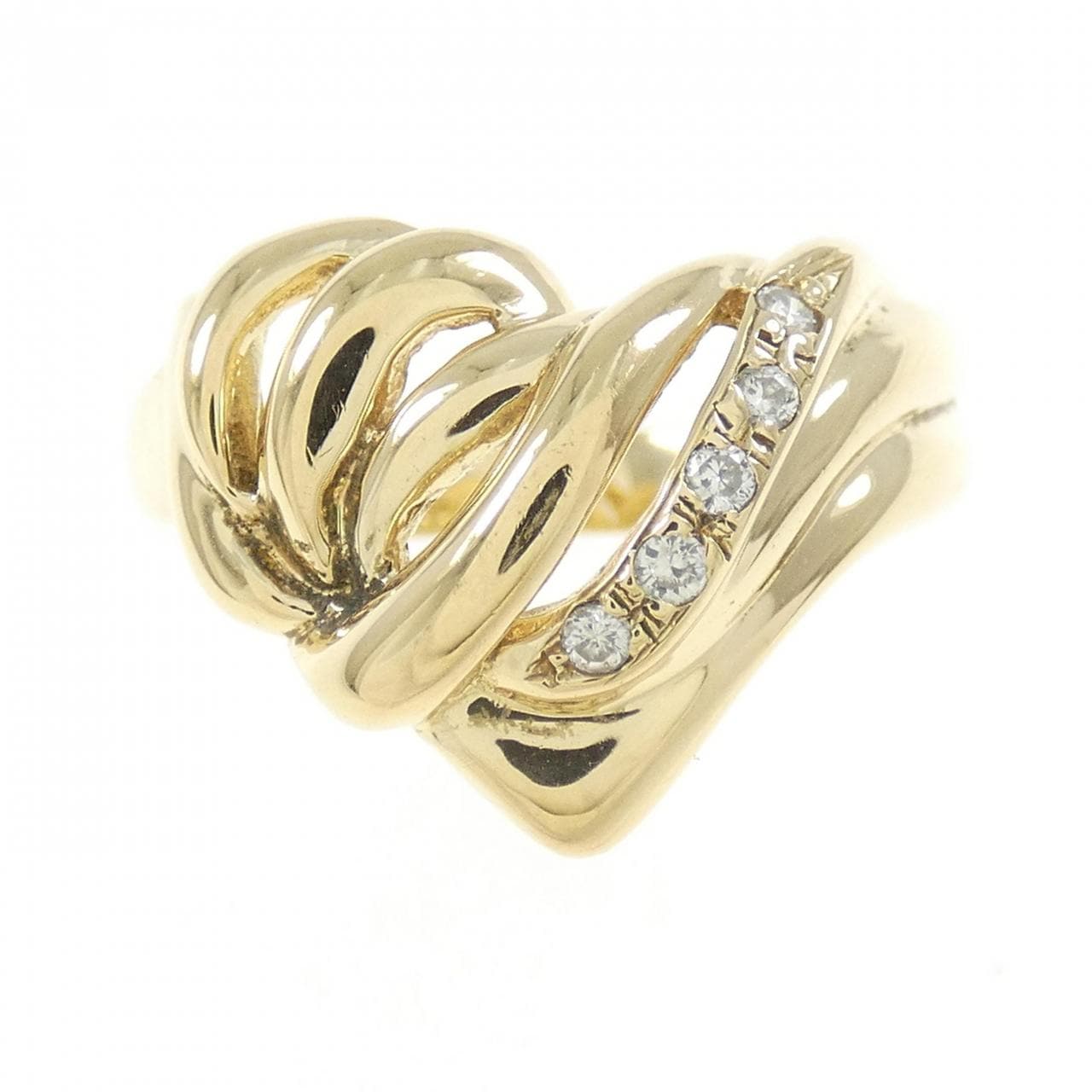 K18YG ダイヤモンド リング 0.05CT