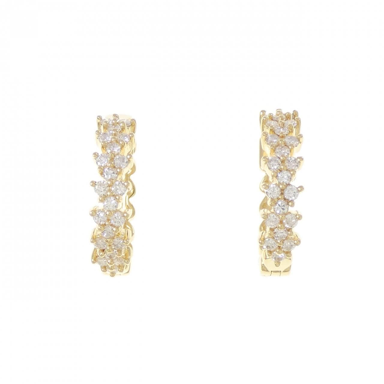 750YG ダイヤモンド ピアス 0.64CT