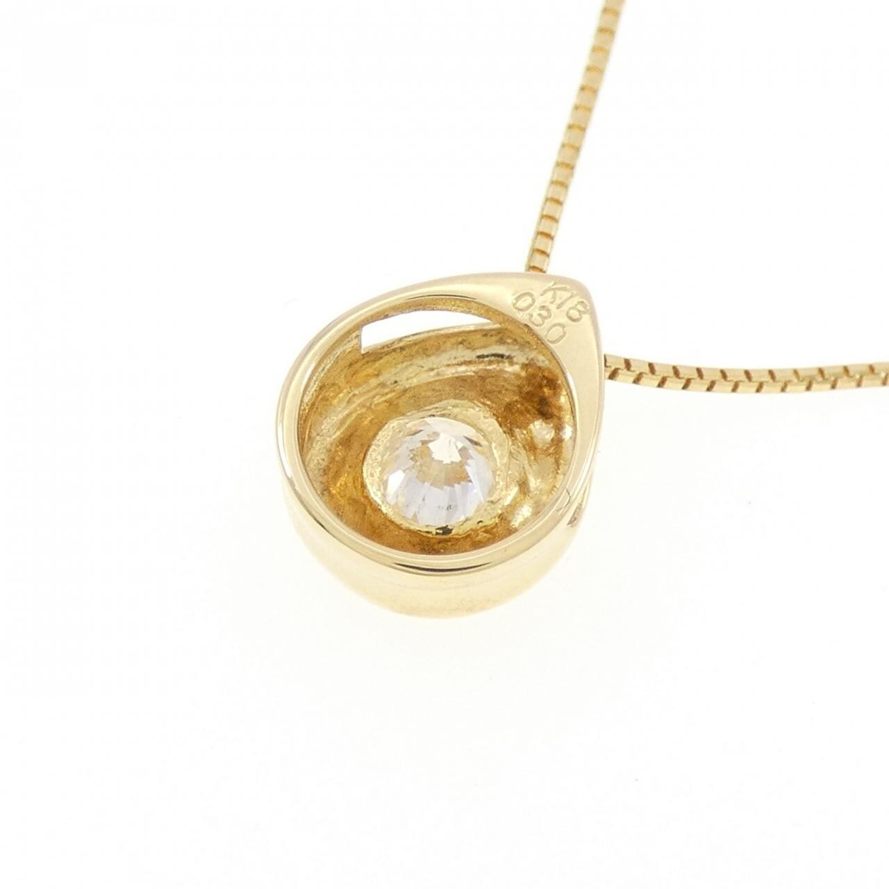 K18YG ダイヤモンド ネックレス 0.30CT