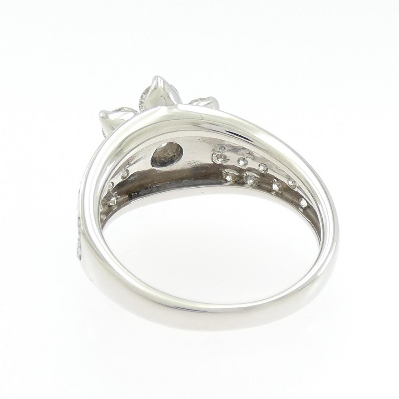 PT900 フラワー ダイヤモンド リング 2.00CT