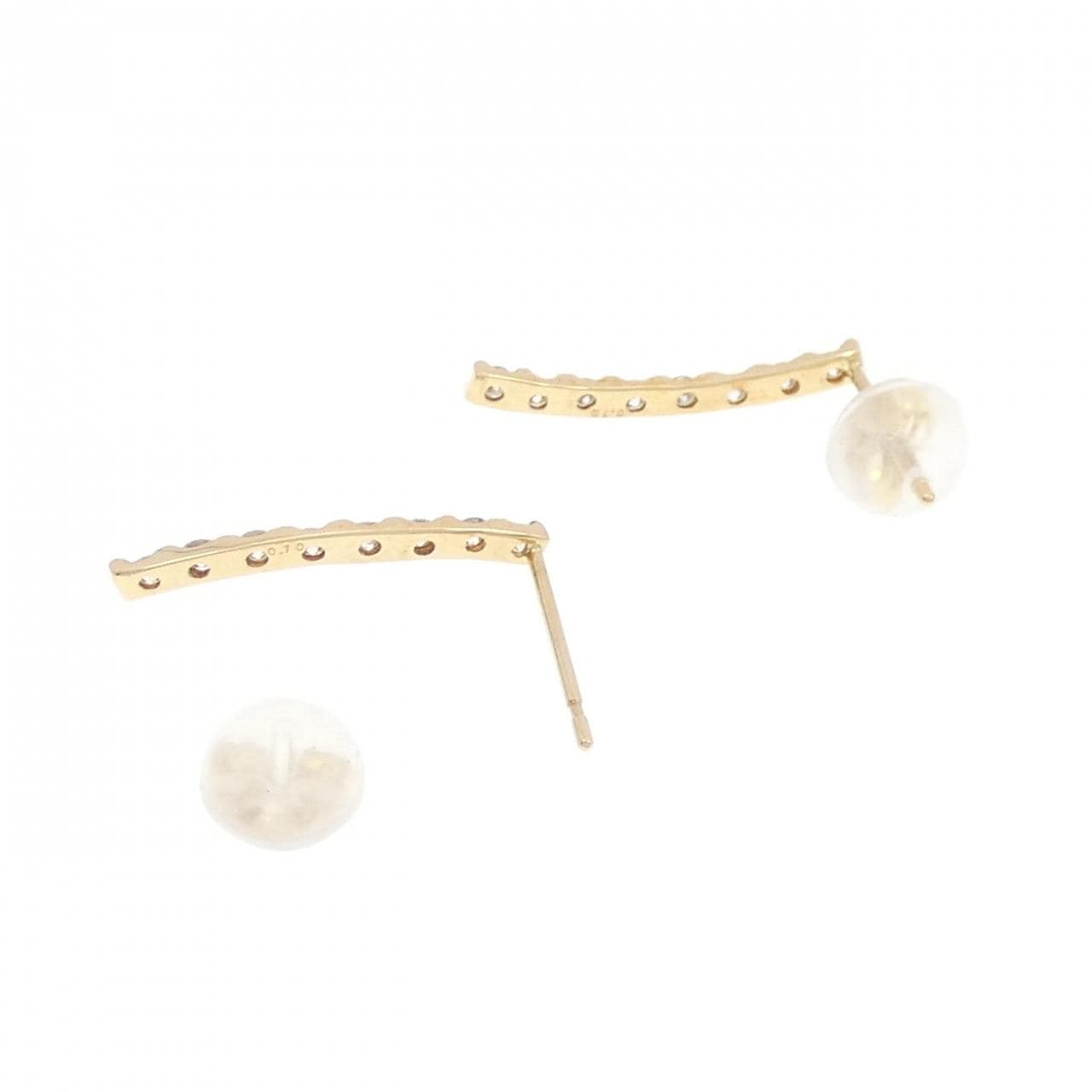 【新品】K18YG ダイヤモンド ピアス 0.20CT