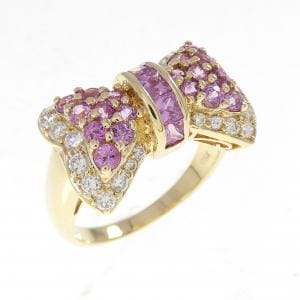 ポンテヴェキオ リボン サファイヤ リング 1.21CT