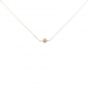 K18YG ソリティア ダイヤモンド ネックレス 0.05CT