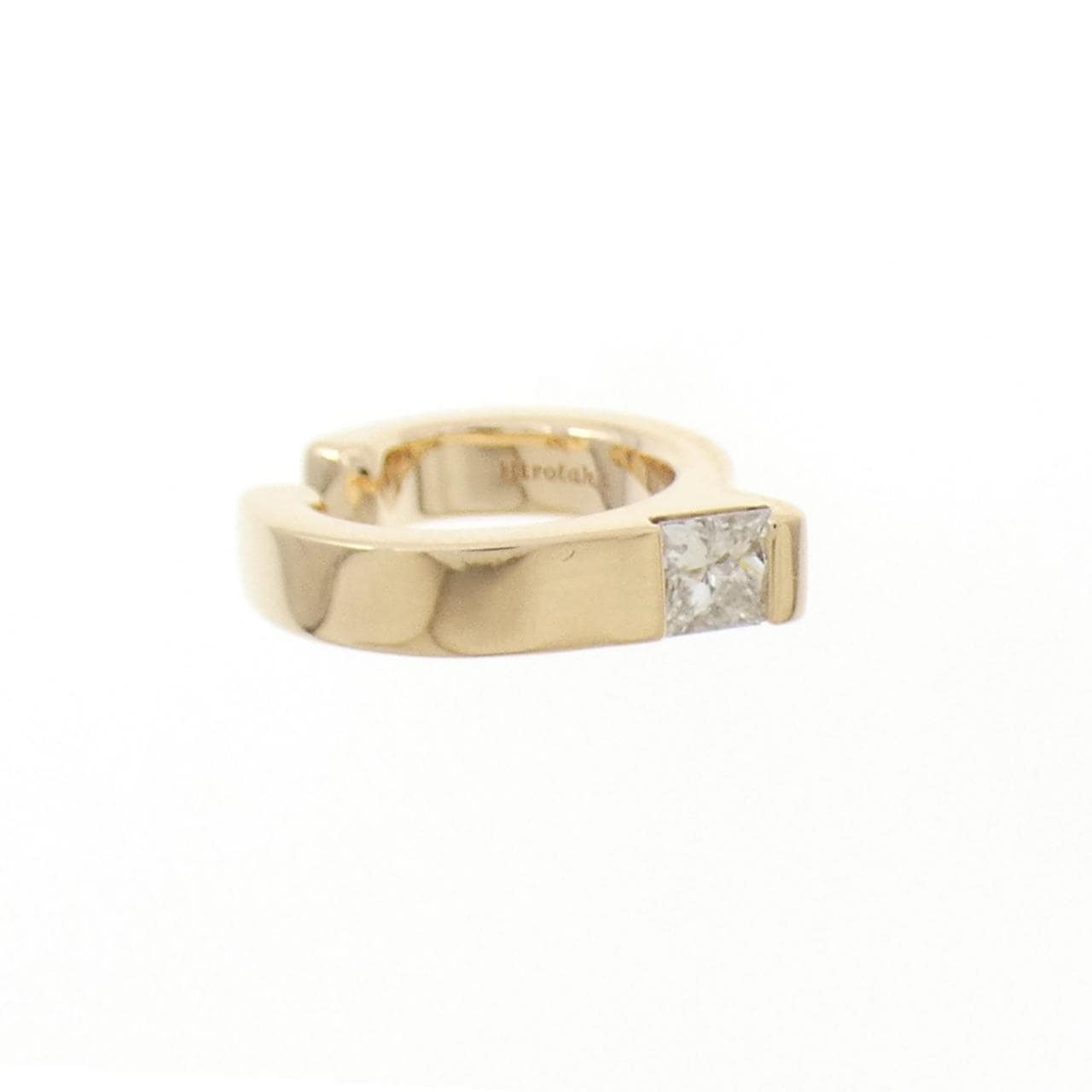 ヒロタカ ダイヤモンド イヤーカフ 片耳