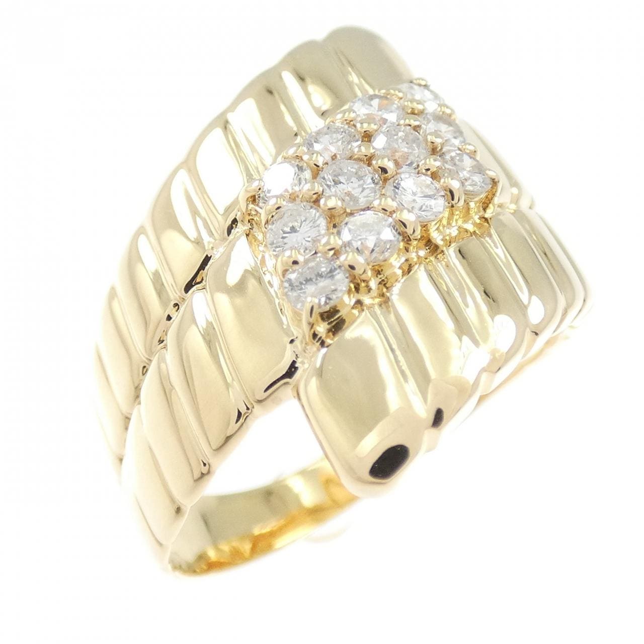 K18YG ダイヤモンド リング 0.43CT