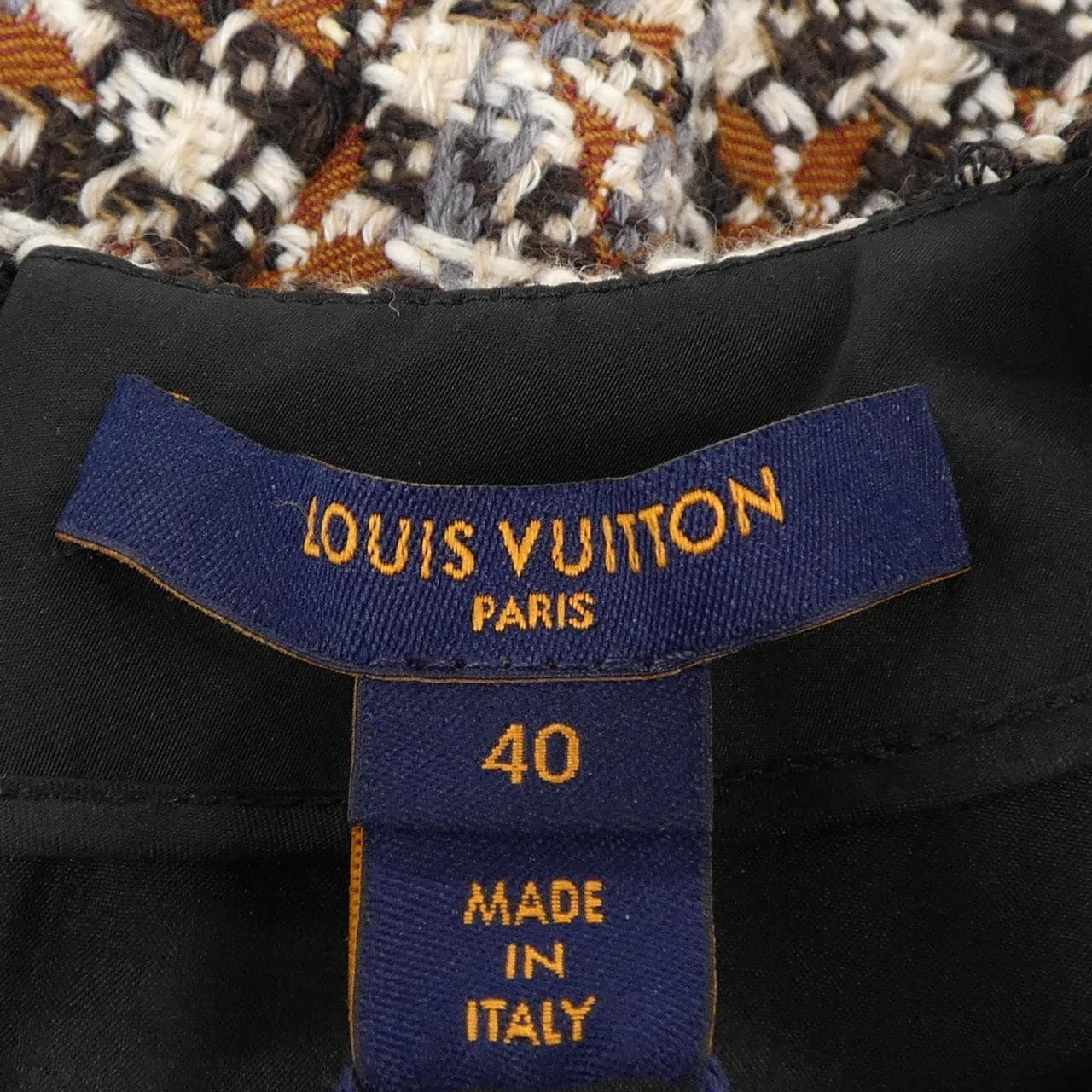 ルイヴィトン LOUIS VUITTON モノグラムツイードスケータードレス FNDR50JM9 ワンピース