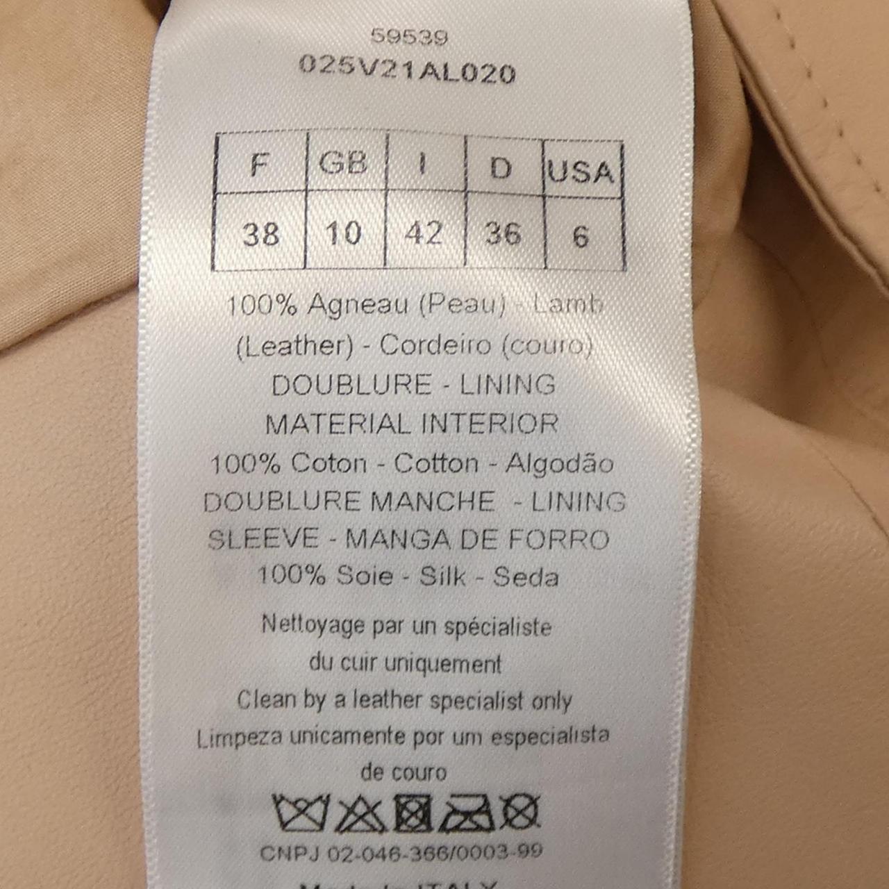 CHRISTIAN DIOR Leather jacket