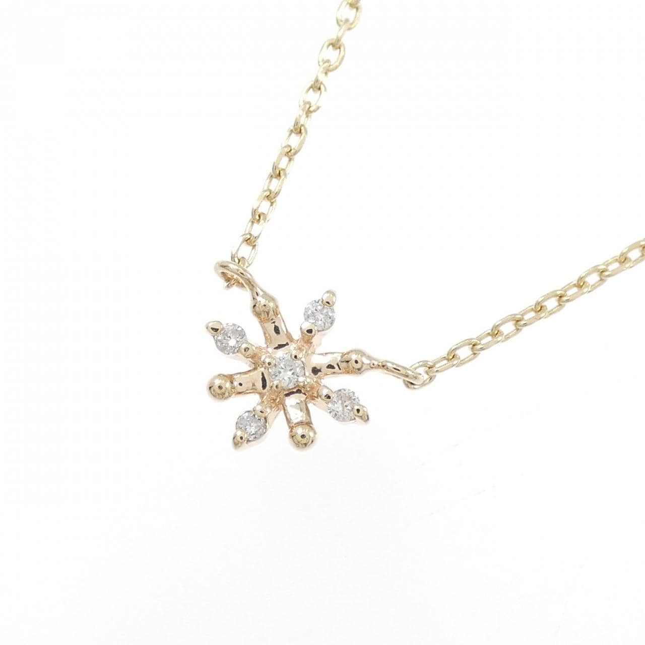 アガット ダイヤモンド ネックレス 0.03CT