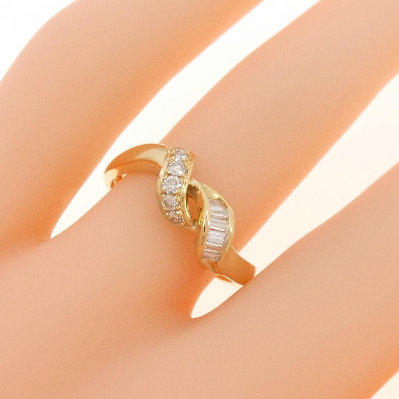 18KYG钻石戒指 0.13CT