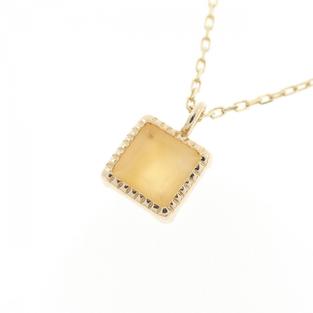 [BRAND NEW] K10YG Citrine Necklace