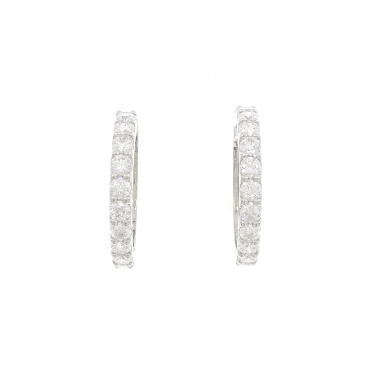 [新品] PT 環狀鑽石耳環 2.005 克拉