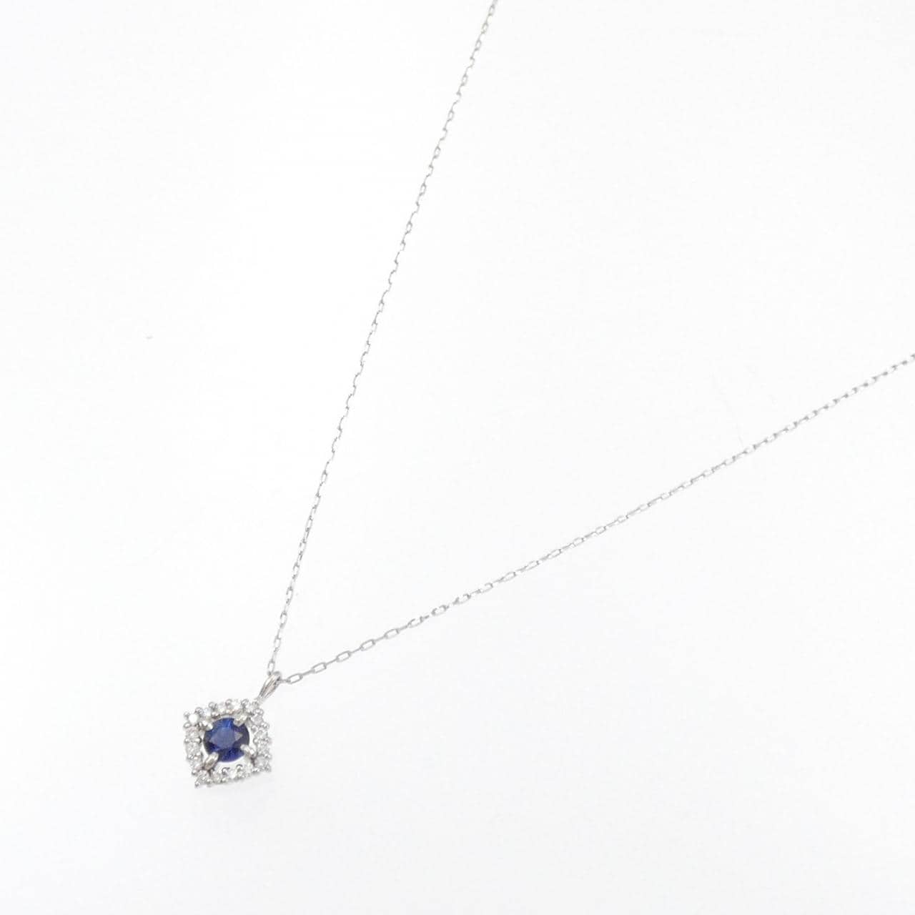 【新品】PT950/PT900 サファイヤ ネックレス 0.18CT