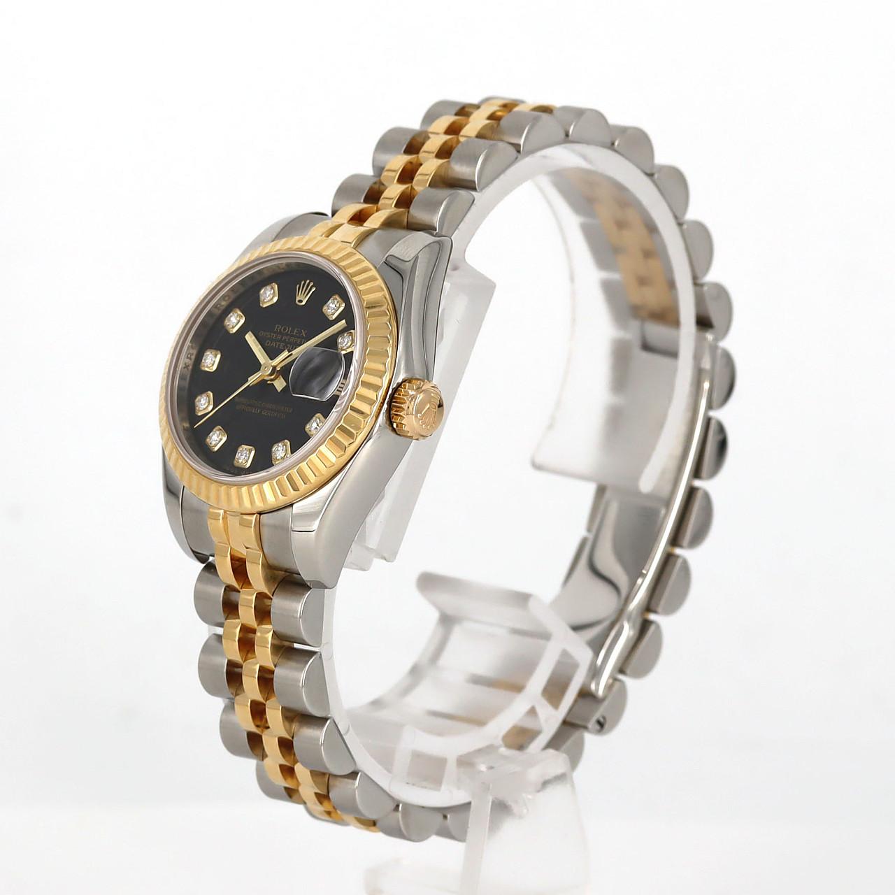 ロレックス デイトジャスト 腕時計 179173G Z番 グリーンジェダイド レディース 中古A品 ROLEX 腕時計 179173Gの通販