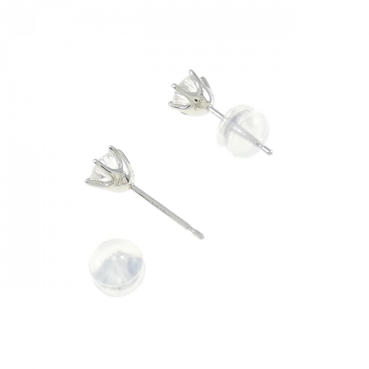 [新品] PT900钻石耳环 0.302CT 0.300CT E SI1 好
