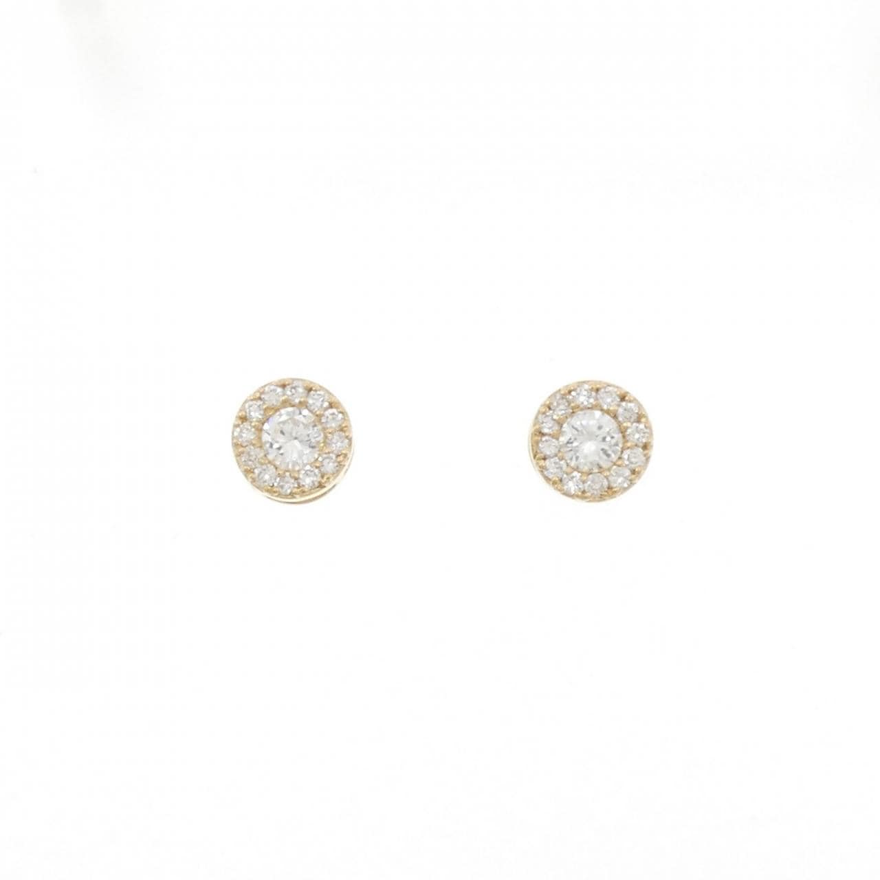 【リメイク】K18YG ダイヤモンド ピアス 0.30CT