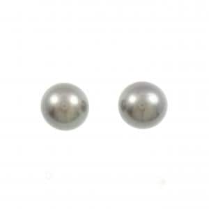K14WG 黒蝶パール ピアス 12.1mm