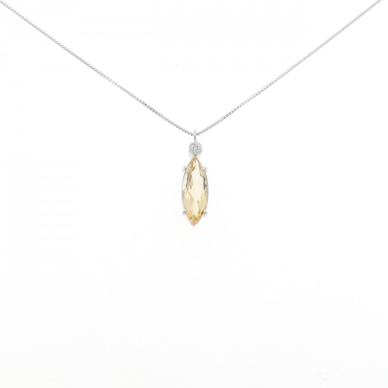 K18WG インペリアルトパーズ ネックレス 1.458CT