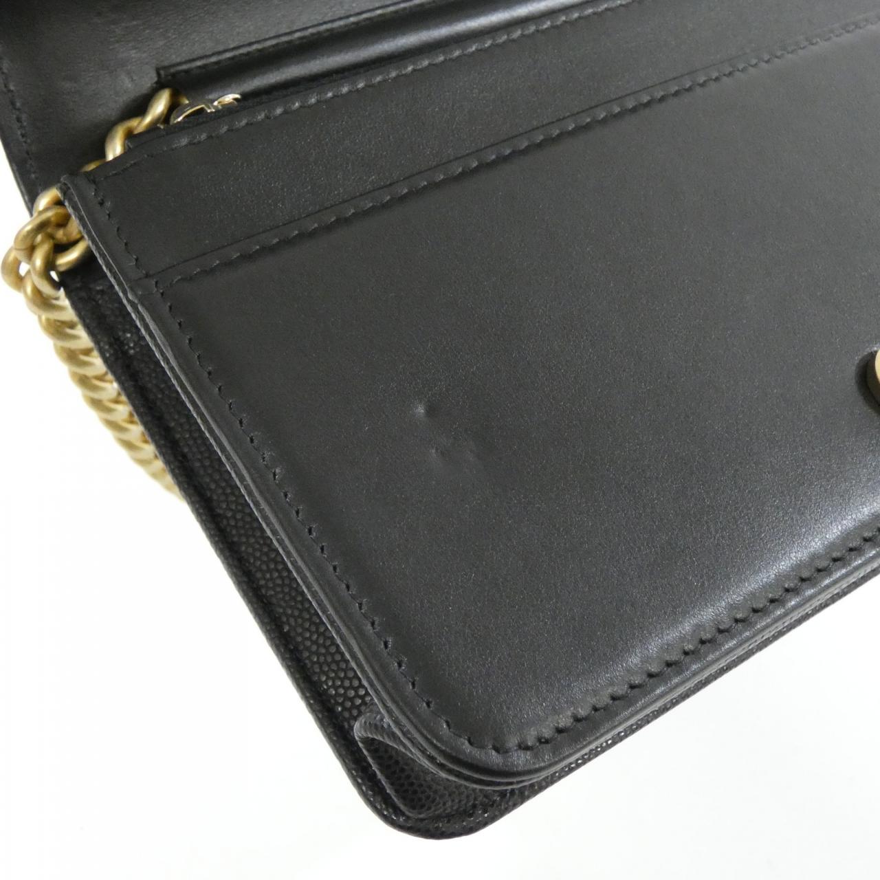 [未使用品] CHANEL Boy CHANEL Line AP1117 鏈條錢包