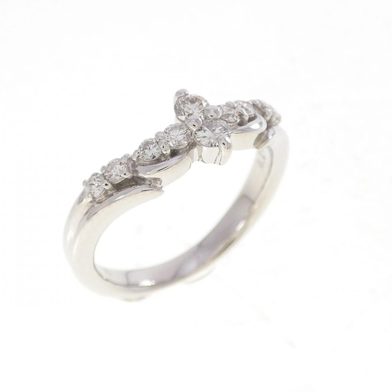 PT900 ダイヤモンド ピンキーリング 0.20CT