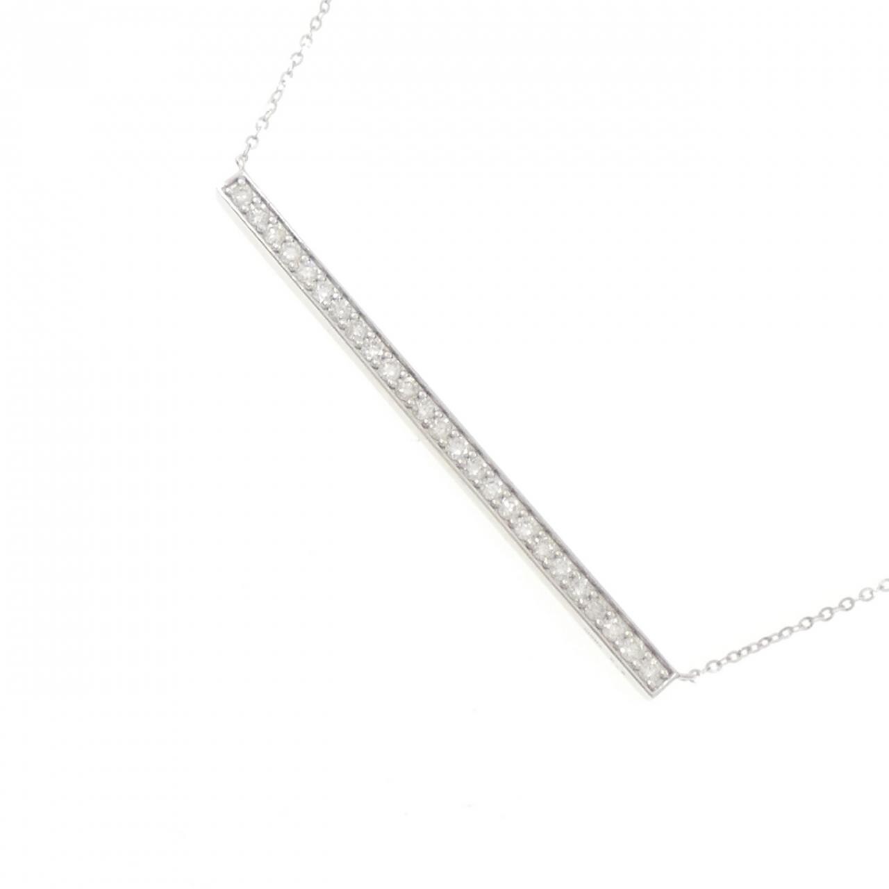 K10WG ダイヤモンド ネックレス 0.5CT