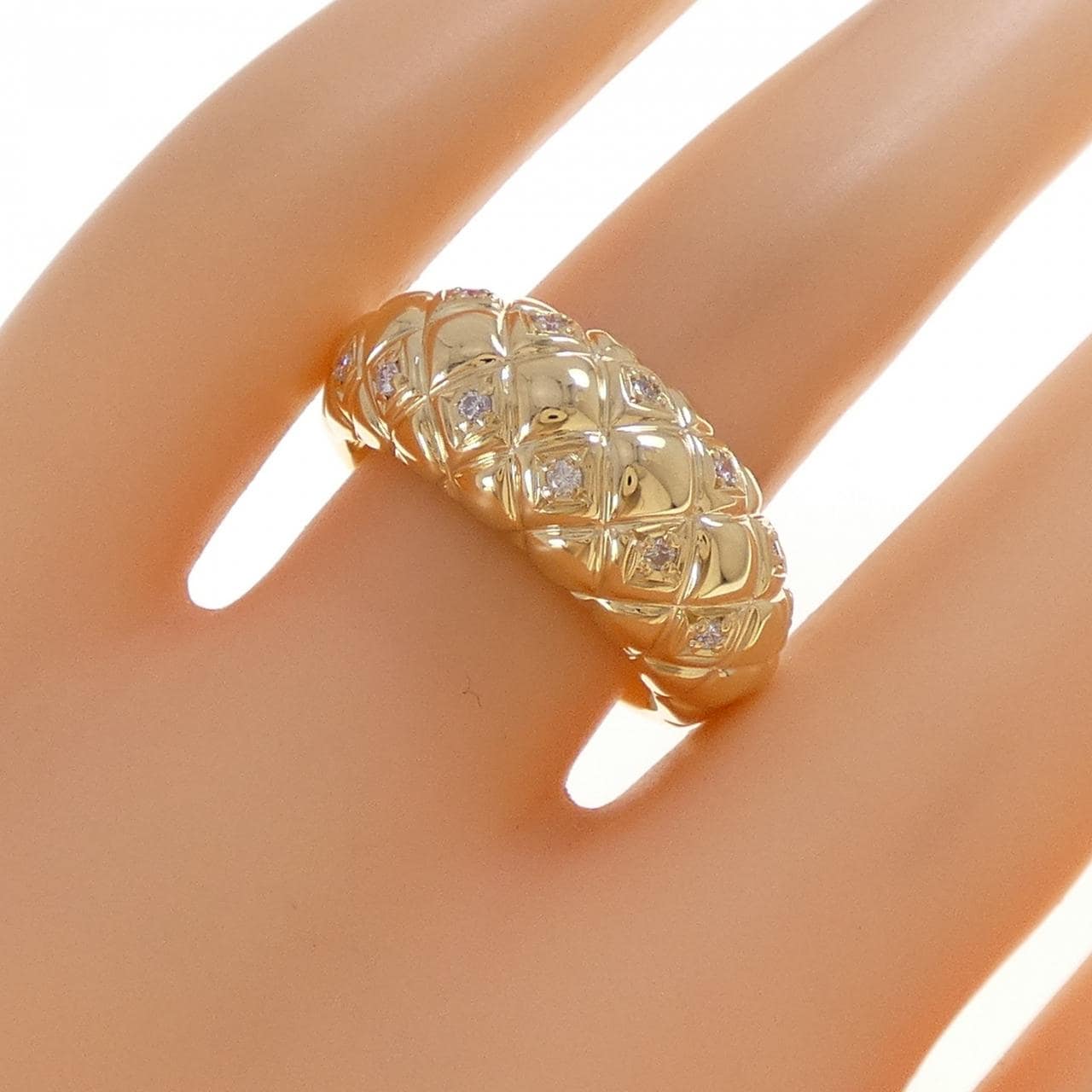 K18YG ダイヤモンド リング 0.15CT
