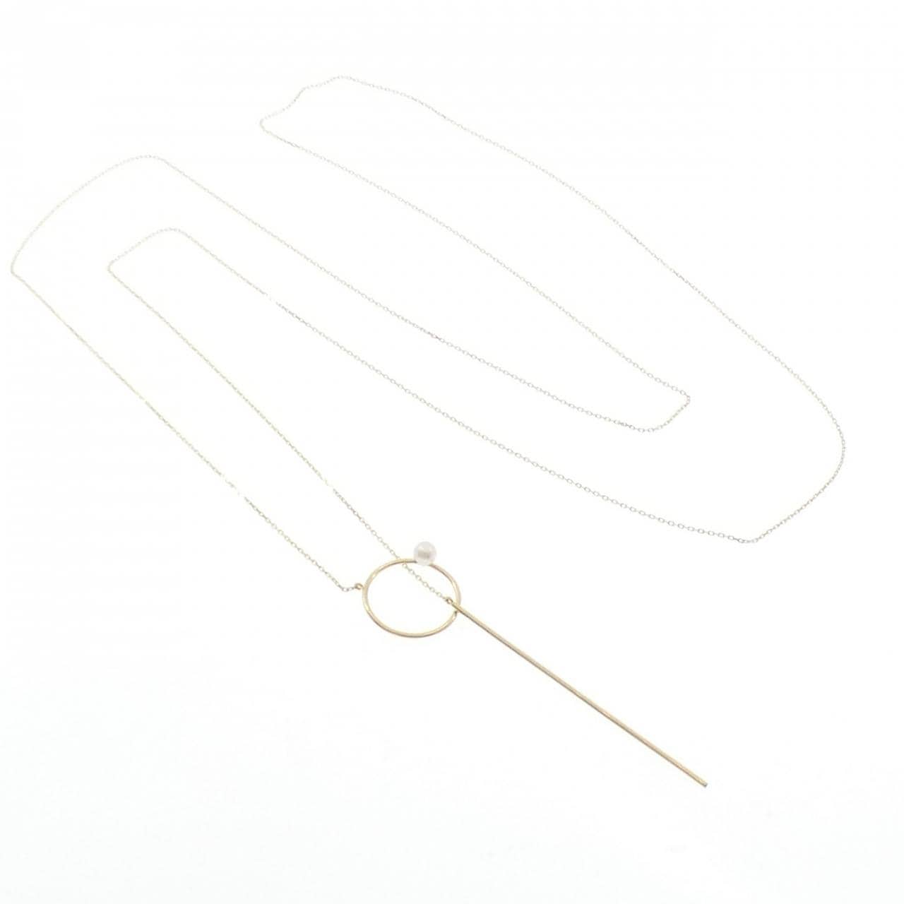 K18YG 淡水パール ネックレス 3.8mm