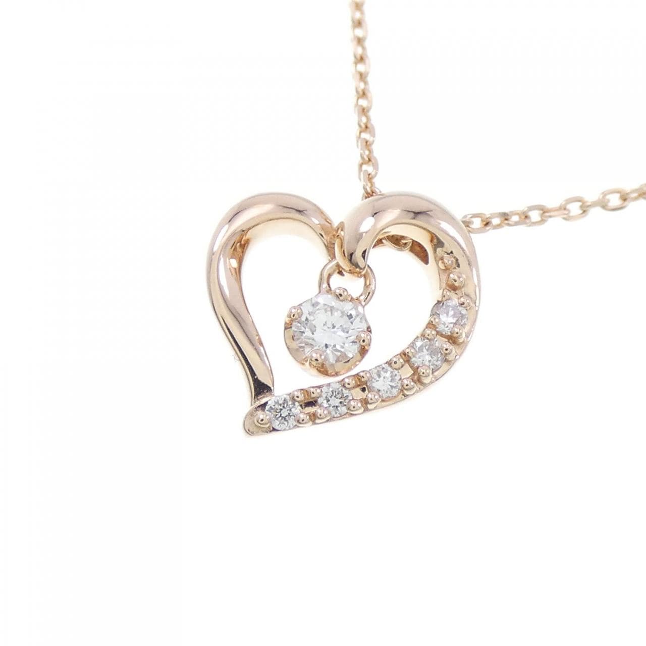 4゜C heart Diamond necklace