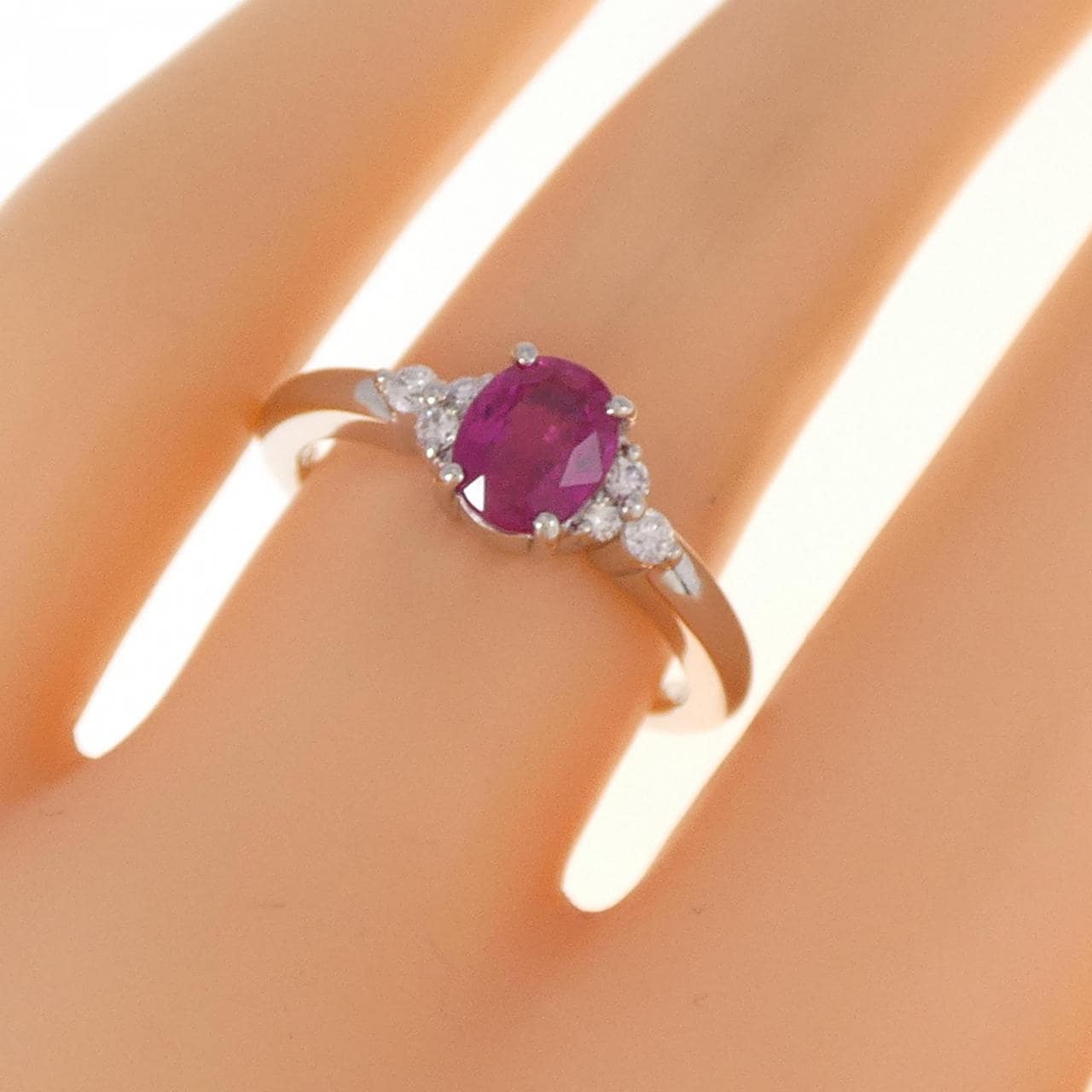 PT ルビー リング 0.70CT