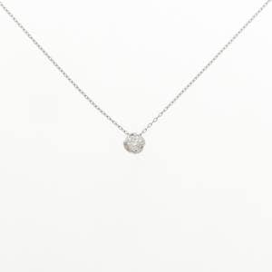 PT900/PT850 ソリティア ダイヤモンド ネックレス 0.10CT
