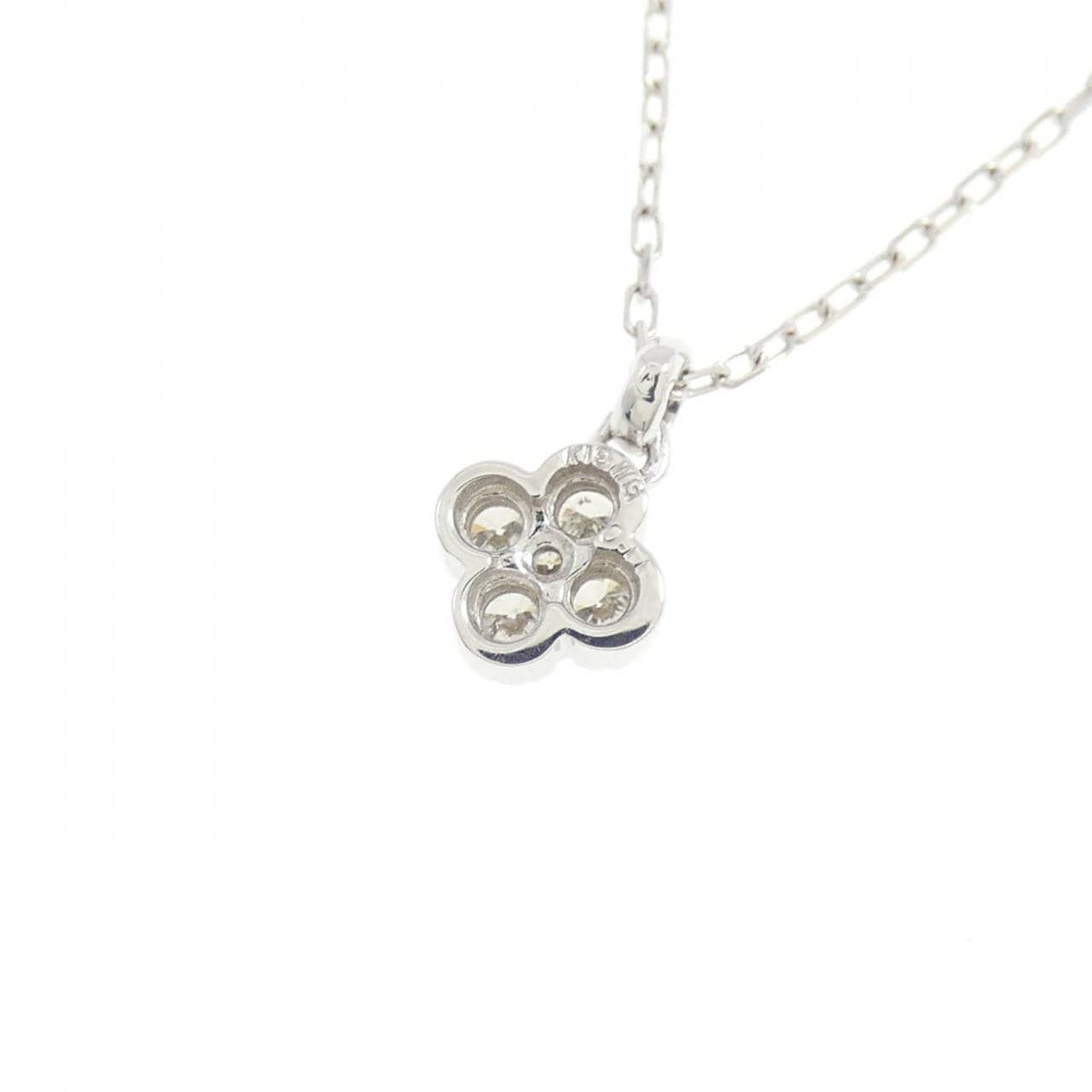 K18WG ダイヤモンド ネックレス 0.11CT