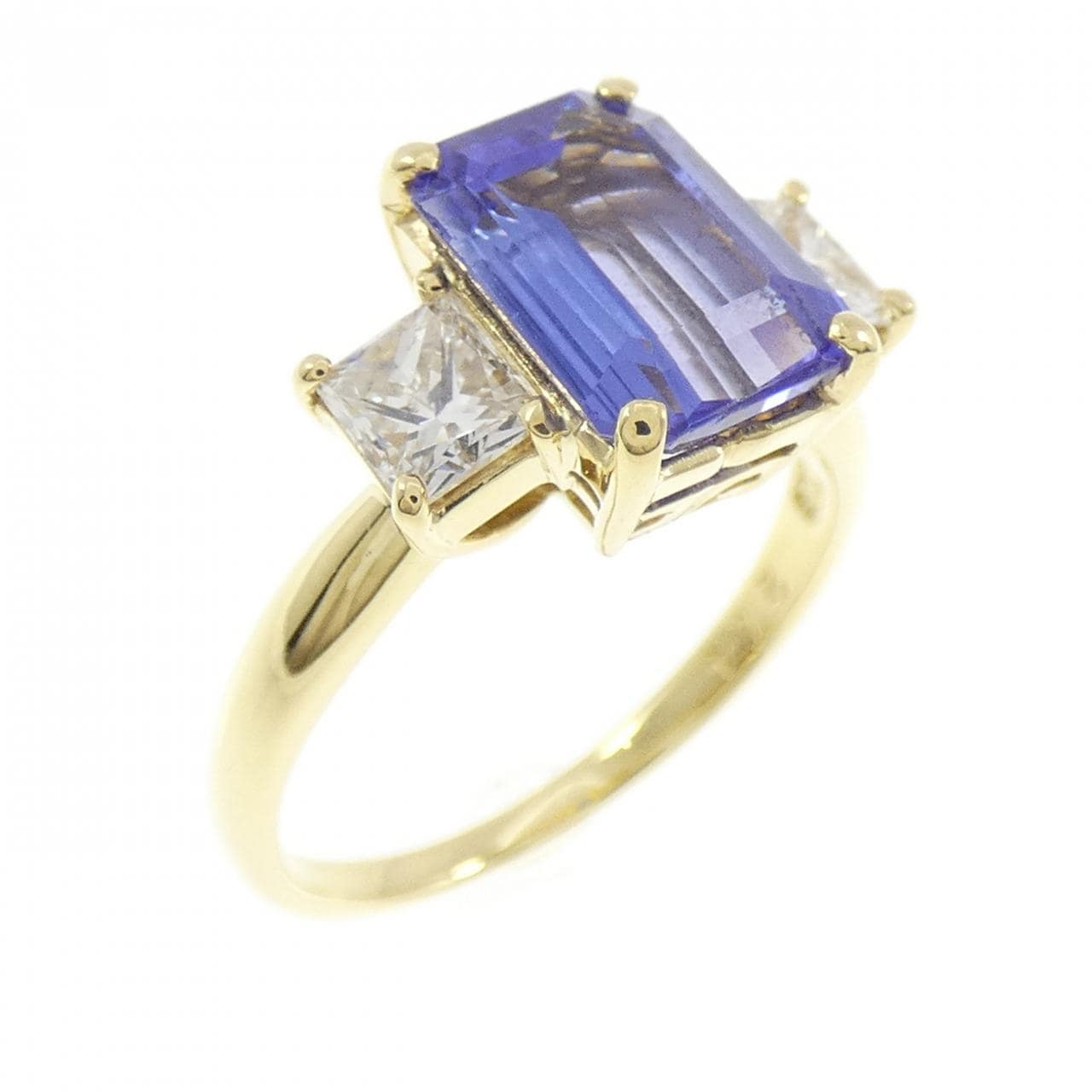 K18YG タンザナイト リング 2.74CT