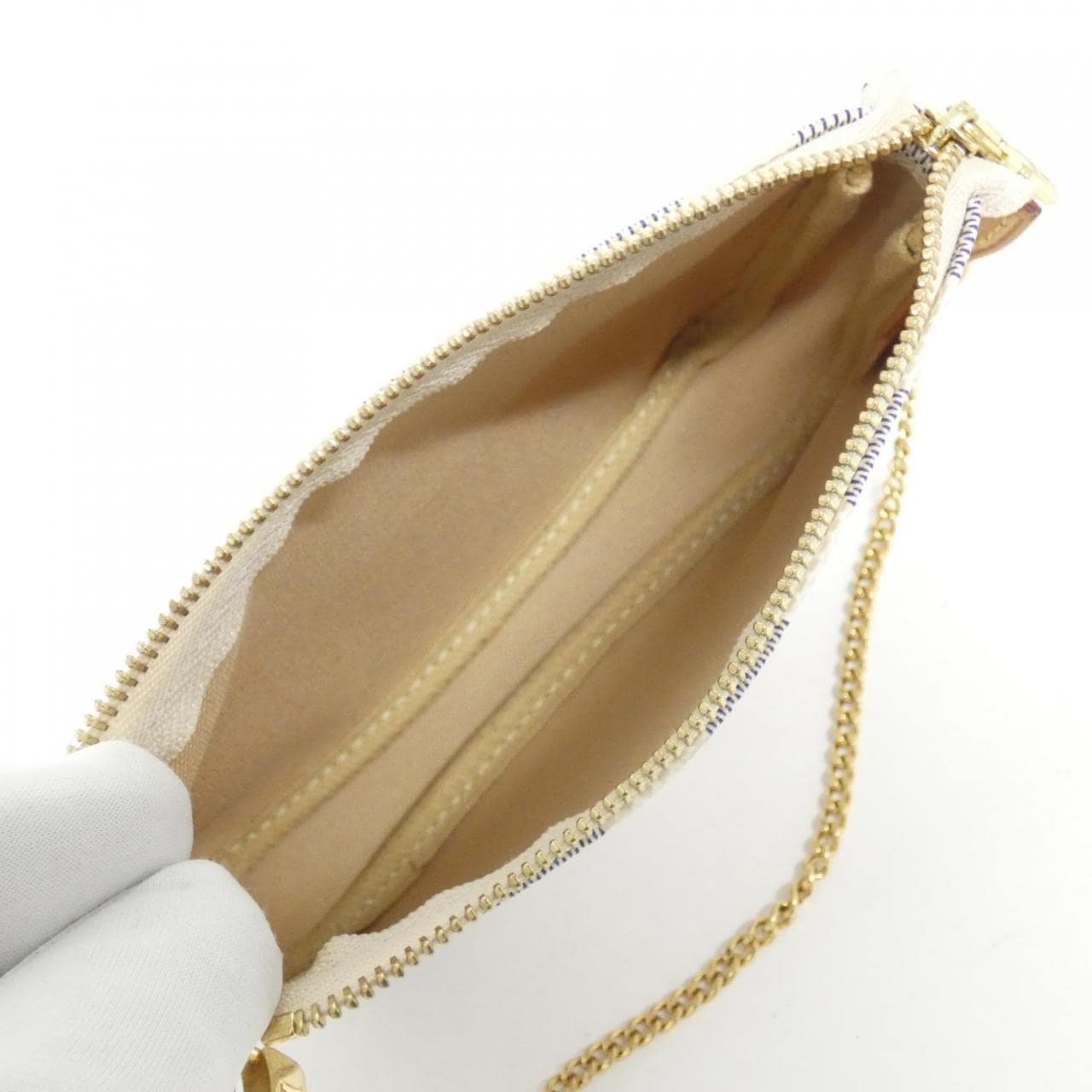 LOUIS VUITTON Damier Azur Mini Pochette Accessoire N58010 Accessory Pouch
