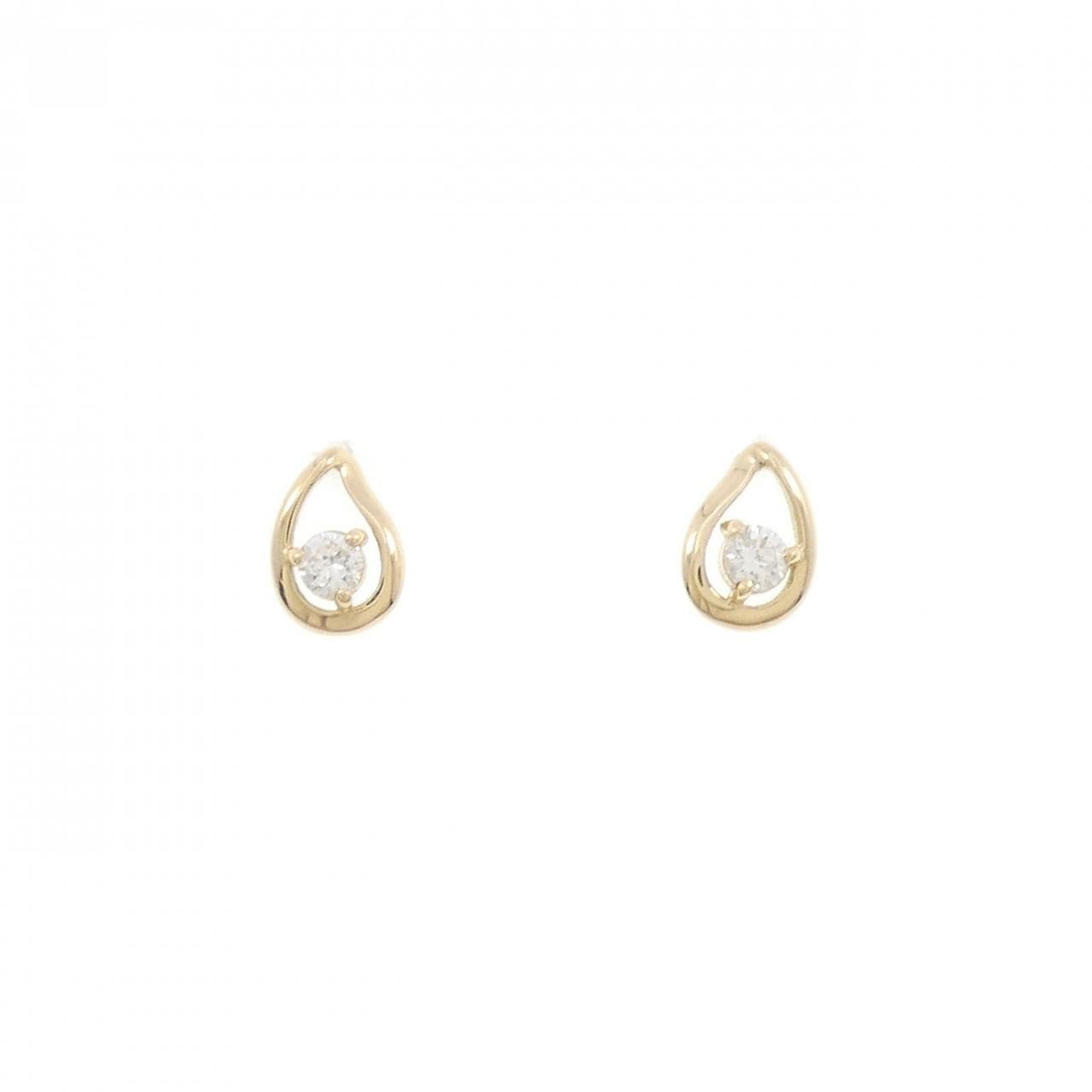 【リメイク】K18YG ダイヤモンド ピアス 0.10CT