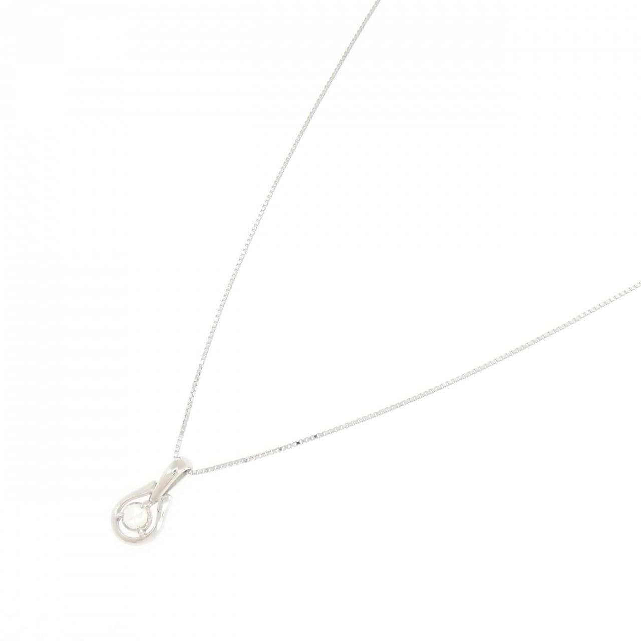 K10WG ダイヤモンド ネックレス 0.08CT