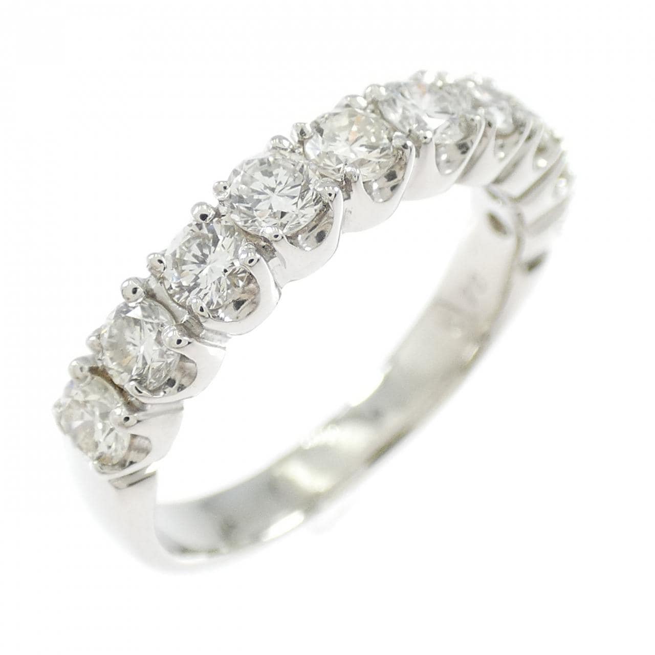 PT900 ハーフエタニティ ダイヤモンド リング 0.70CT