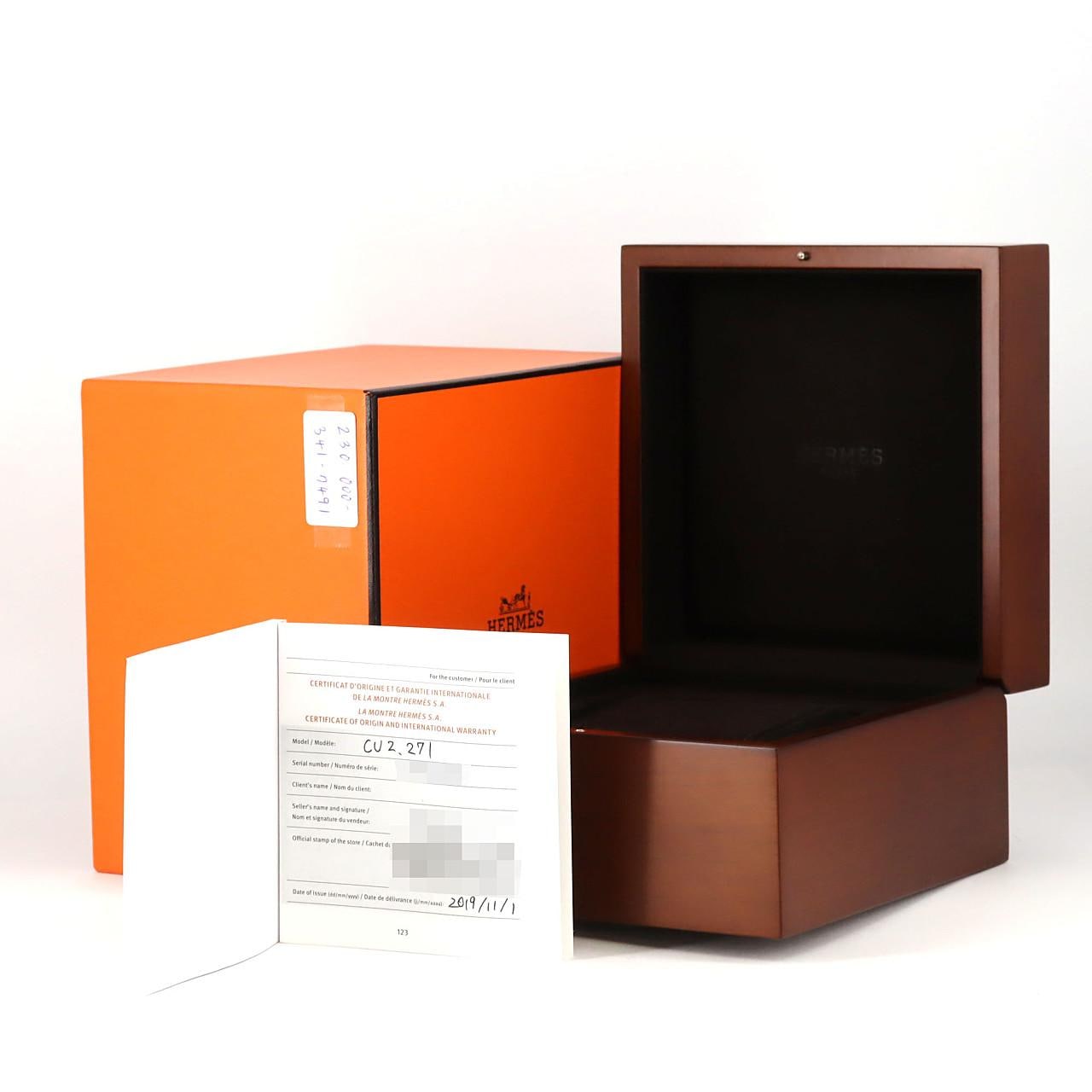 エルメス カレ キュイール PG/D CU2.271 PG･RG クォーツ