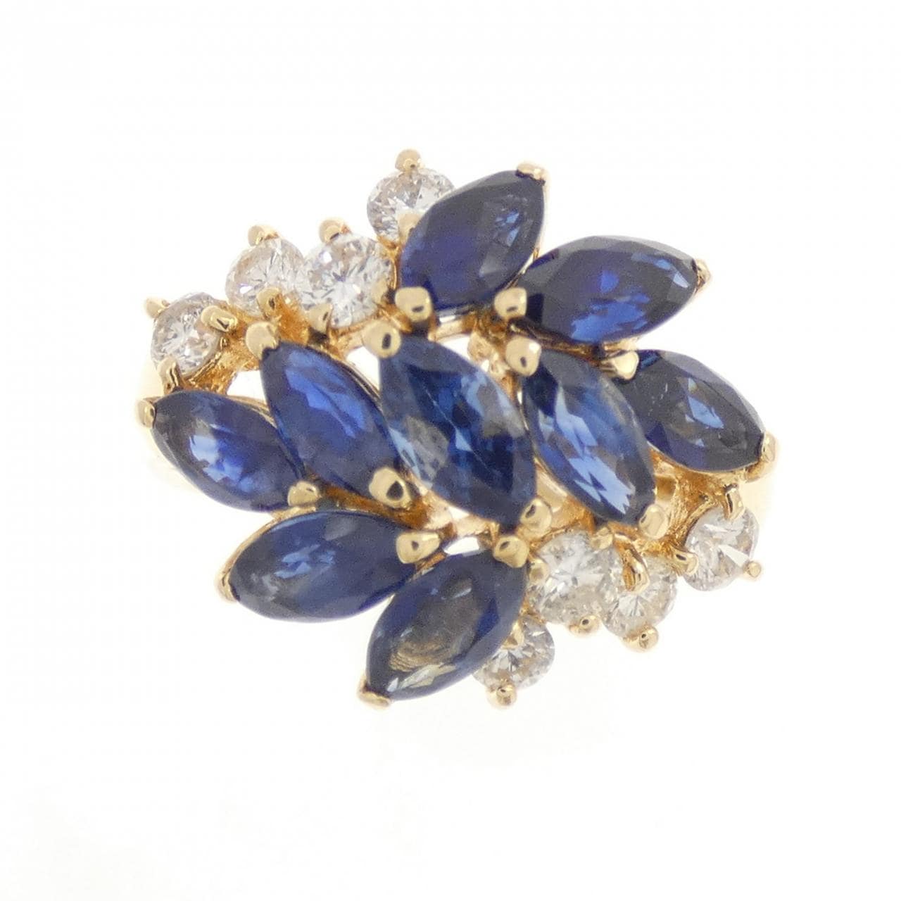 K18YG サファイヤ リング 2.84CT