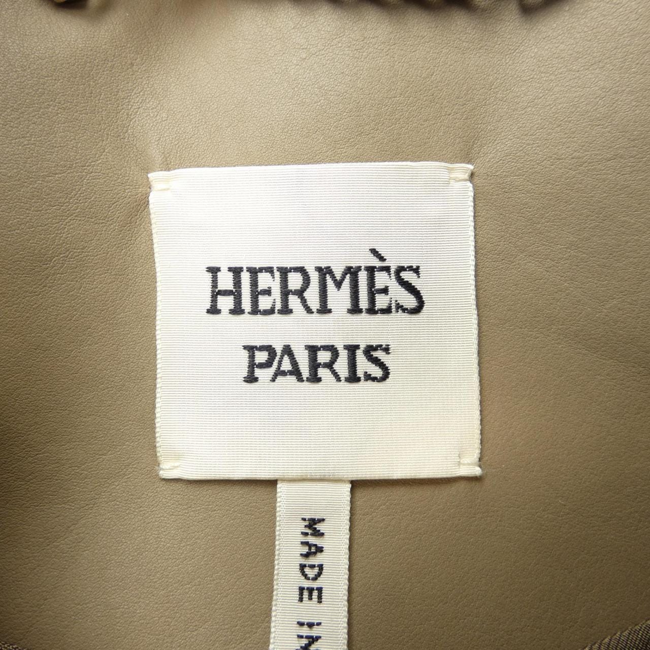 エルメス HERMES レザーコート