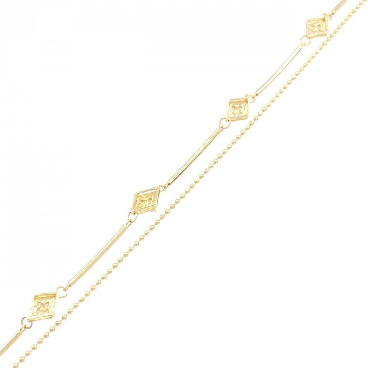 K18YG ダイヤモンド ブレスレット 0.31CT