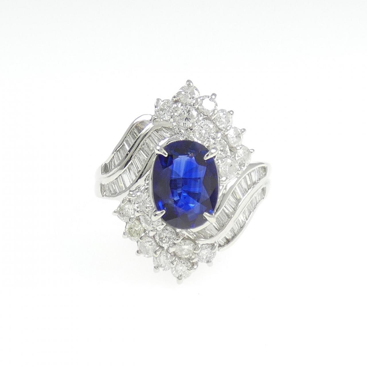 PT900 サファイヤ リング 2.30CT