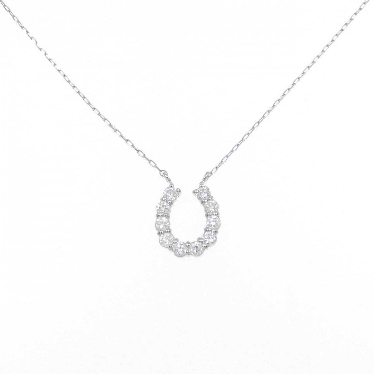 [Remake] PT Horseshoe Diamond Necklace 0.25CT