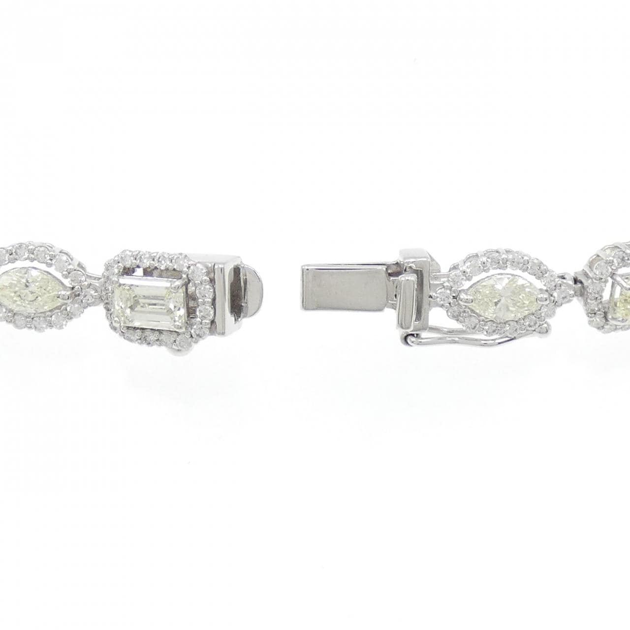 [新品] PT900/PT850鑽石手鍊 5.50CT
