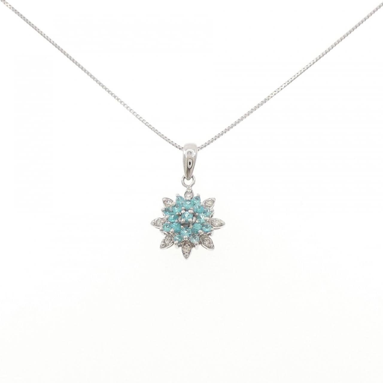 K18WG トルマリン ネックレス 0.15CT