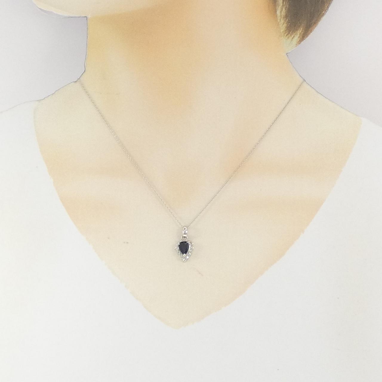 PT850 サファイヤ ネックレス 0.83CT
